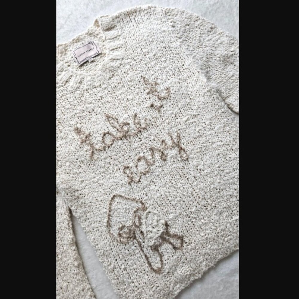 LINGUA FRANCA "take it easy" goop travel fave bouclé-cotton knit sweater $495 m - Picture 4 of 13